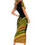 Personalised Tonga Ha apai High School Short Sleeve Bodycon Dress Ngatu Fonulei Pattern