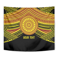 Personalised Tonga Ha apai High School Tapestry Ngatu Fonulei Pattern