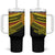 Personalised Tonga Ha apai High School Tumbler With Handle Ngatu Fonulei Pattern