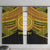 Personalised Tonga Ha apai High School Window Curtain Ngatu Fonulei Pattern