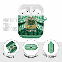 Personalised Tonga Saineha High School AirPods Case Polynesian Ngatu Tribal - Polynesian Pride