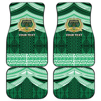 Personalised Tonga Saineha High School Car Mats Polynesian Ngatu Tribal
