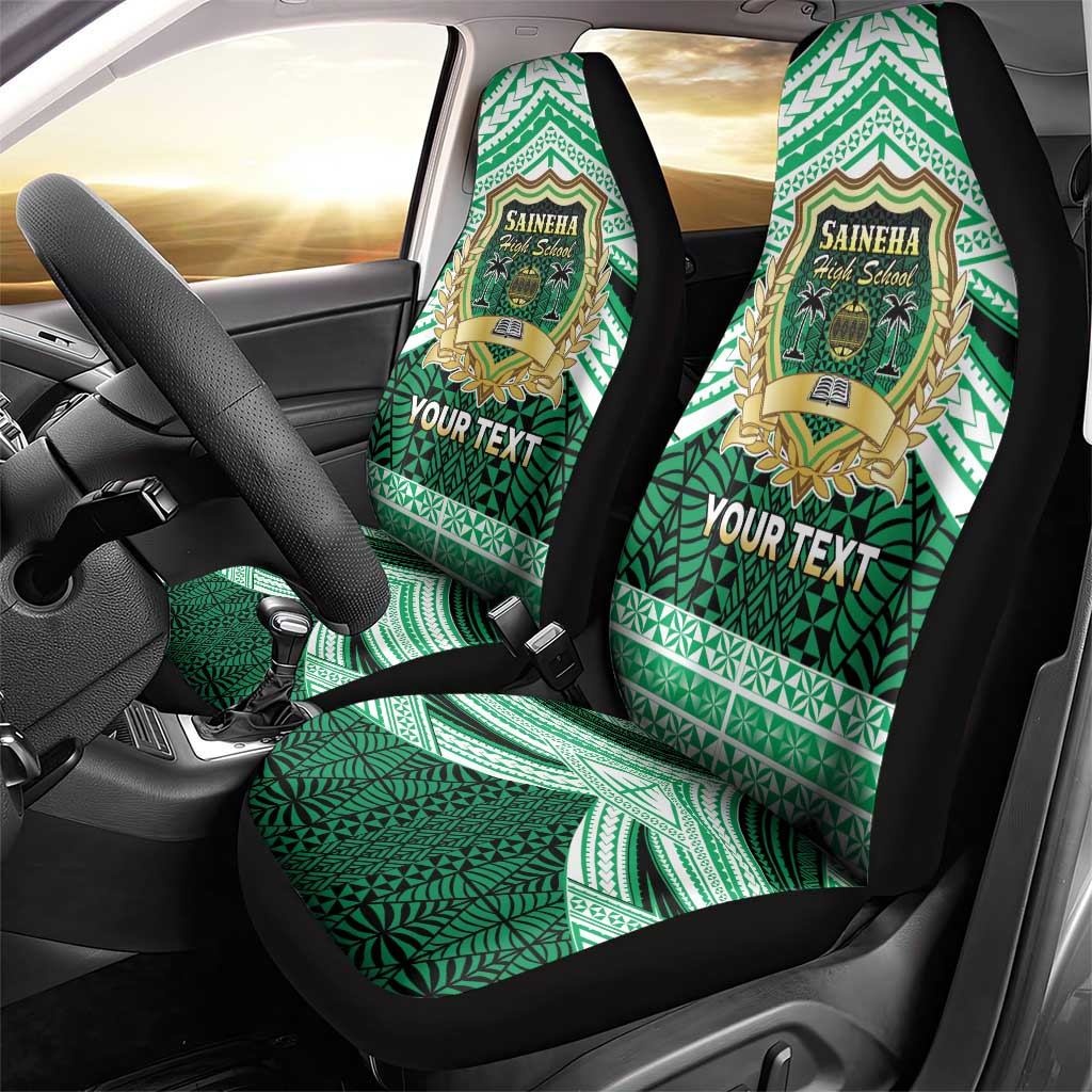 Personalised Tonga Saineha High School Car Seat Cover Polynesian Ngatu Tribal