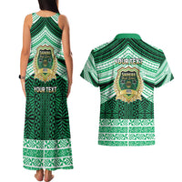 Personalised Tonga Saineha High School Couples Matching Tank Maxi Dress and Hawaiian Shirt Polynesian Ngatu Tribal LT9 - Polynesian Pride