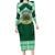 Personalised Tonga Saineha High School Family Matching Long Sleeve Bodycon Dress and Hawaiian Shirt Polynesian Ngatu Tribal