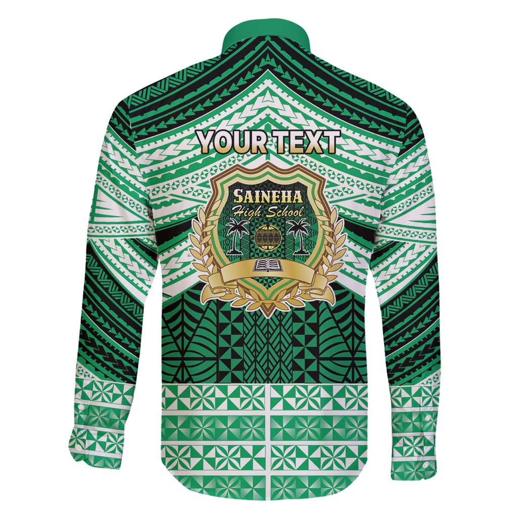 Personalised Tonga Saineha High School Family Matching Mermaid Dress and Hawaiian Shirt Polynesian Ngatu Tribal LT9 - Polynesian Pride