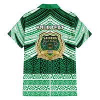Personalised Tonga Saineha High School Family Matching Short Sleeve Bodycon Dress and Hawaiian Shirt Polynesian Ngatu Tribal LT9 - Polynesian Pride