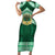 Personalised Tonga Saineha High School Family Matching Short Sleeve Bodycon Dress and Hawaiian Shirt Polynesian Ngatu Tribal