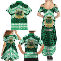 Personalised Tonga Saineha High School Family Matching Summer Maxi Dress and Hawaiian Shirt Polynesian Ngatu Tribal LT9 - Polynesian Pride