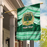 Personalised Tonga Saineha High School Garden Flag Polynesian Ngatu Tribal