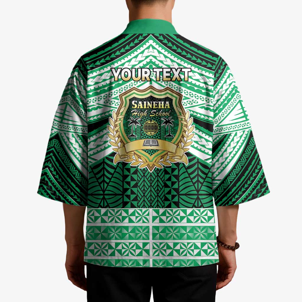 Personalised Tonga Saineha High School Kimono Polynesian Ngatu Tribal - Polynesian Pride