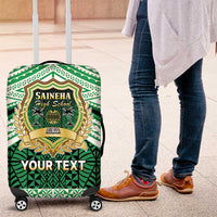 Personalised Tonga Saineha High School Luggage Cover Polynesian Ngatu Tribal