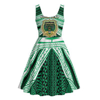 Personalised Tonga Saineha High School Midi Dress Polynesian Ngatu Tribal - Polynesian Pride