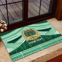 Personalised Tonga Saineha High School Rubber Doormat Polynesian Ngatu Tribal