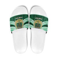 Personalised Tonga Saineha High School Slide Sandals Polynesian Ngatu Tribal - Polynesian Pride