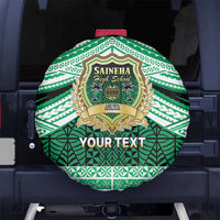 Personalised Tonga Saineha High School Spare Tire Cover Polynesian Ngatu Tribal