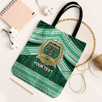 Personalised Tonga Saineha High School Tote Bag Polynesian Ngatu Tribal - Polynesian Pride