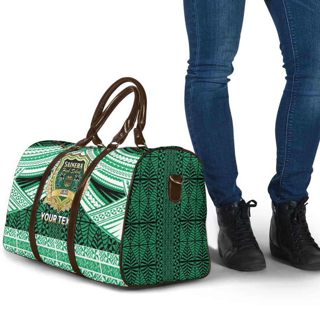 Personalised Tonga Saineha High School Travel Bag Polynesian Ngatu Tribal - Polynesian Pride