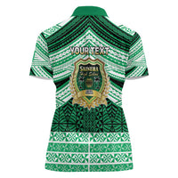 Personalised Tonga Saineha High School Women Polo Shirt Polynesian Ngatu Tribal