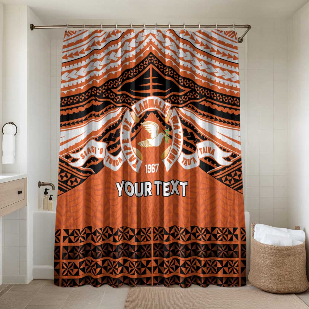 Personalised Tonga Tailulu College Bathroom Set Polynesian Ngatu Tribal - Polynesian Pride