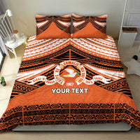 Personalised Tonga Tailulu College Bedding Set Polynesian Ngatu Tribal