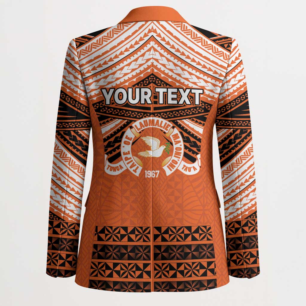 Personalised Tonga Tailulu College Blazer Polynesian Ngatu Tribal - Polynesian Pride