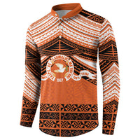 Personalised Tonga Tailulu College Button Sweatshirt Polynesian Ngatu Tribal