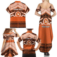 Personalised Tonga Tailulu College Family Matching Summer Maxi Dress and Hawaiian Shirt Polynesian Ngatu Tribal LT9 - Polynesian Pride
