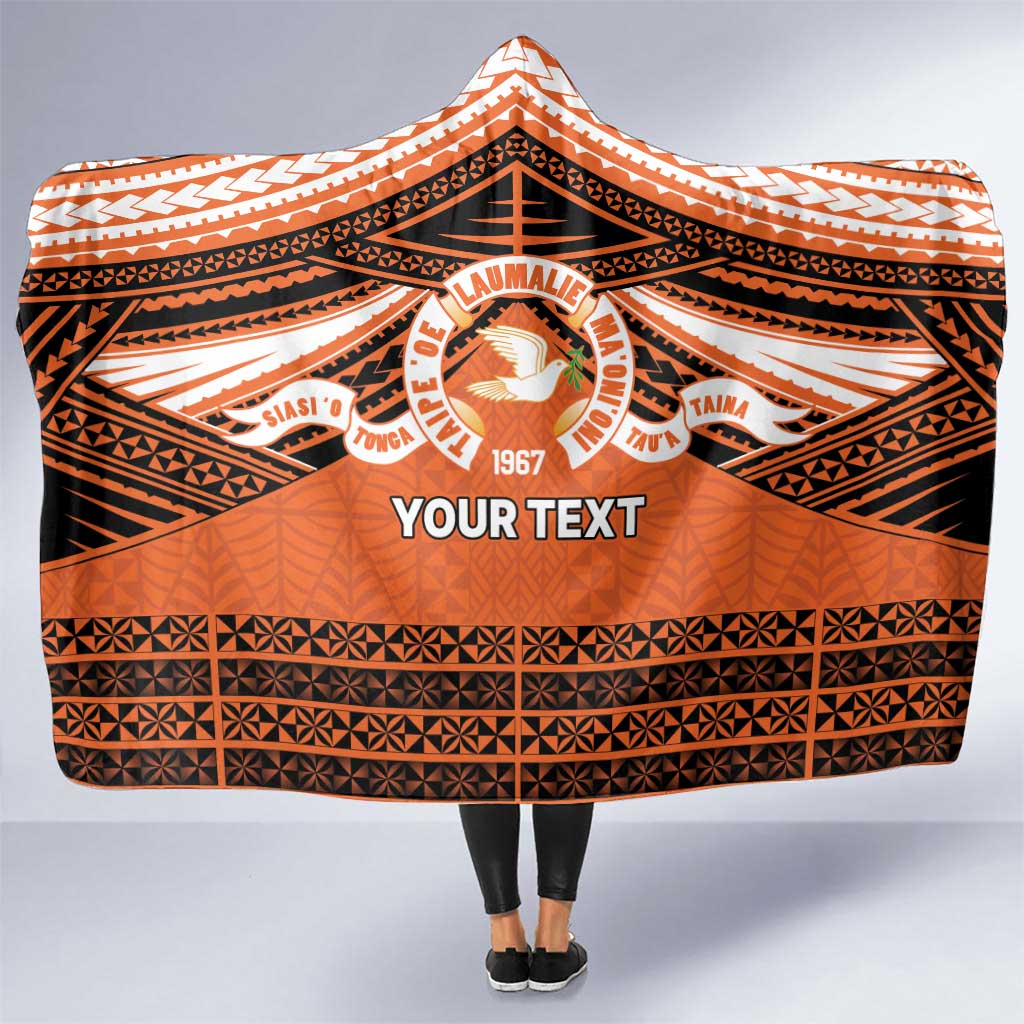 Personalised Tonga Tailulu College Hooded Blanket Polynesian Ngatu Tribal
