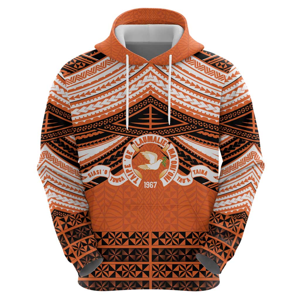 Personalised Tonga Tailulu College Hoodie Polynesian Ngatu Tribal