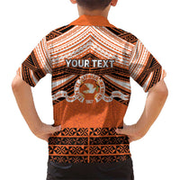 Personalised Tonga Tailulu College Kid Hawaiian Shirt Polynesian Ngatu Tribal