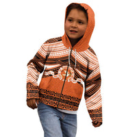 Personalised Tonga Tailulu College Kid Hoodie Polynesian Ngatu Tribal