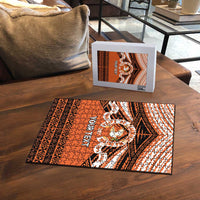 Personalised Tonga Tailulu College Puzzle Polynesian Ngatu Tribal - Polynesian Pride