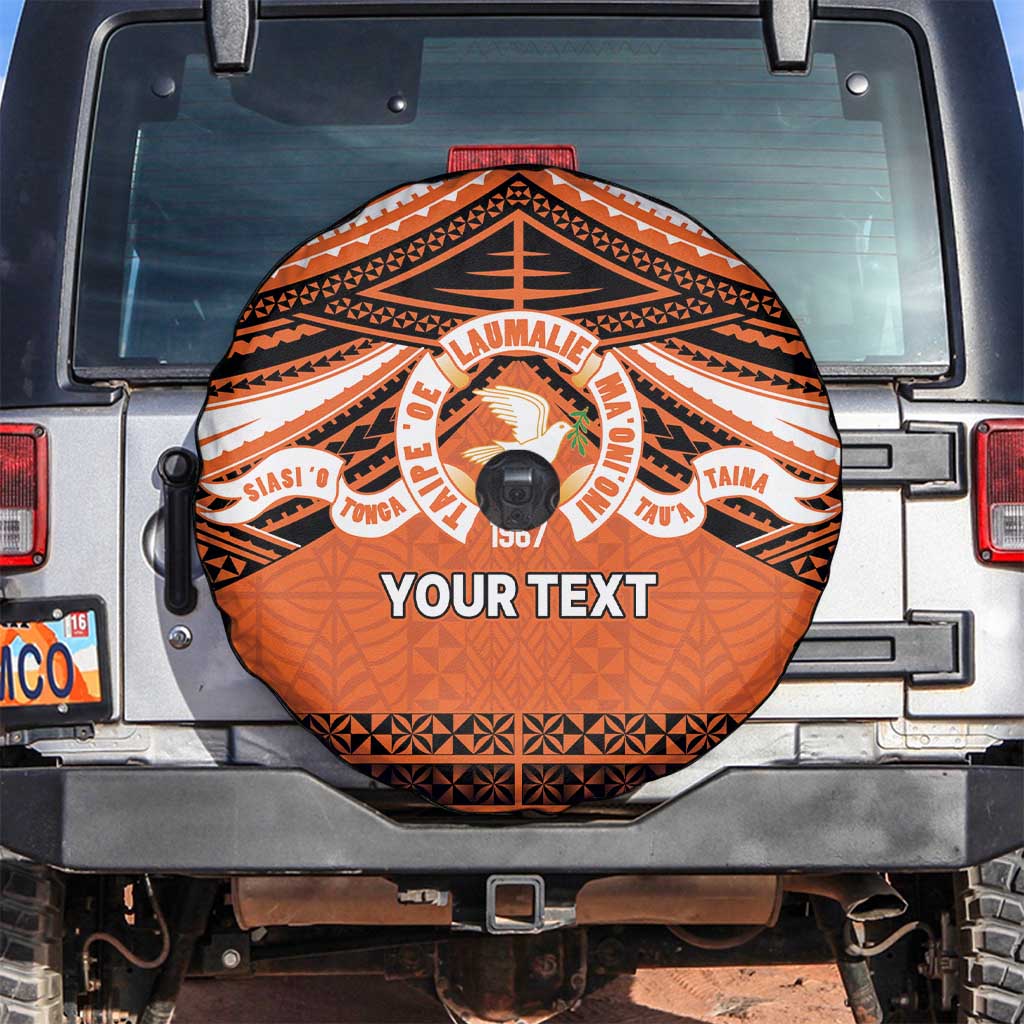 Personalised Tonga Tailulu College Spare Tire Cover Polynesian Ngatu Tribal