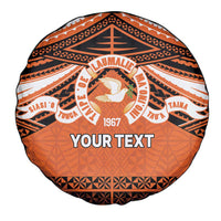 Personalised Tonga Tailulu College Spare Tire Cover Polynesian Ngatu Tribal