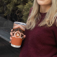 Personalised Tonga Tailulu College Tumbler Cup Polynesian Ngatu Tribal