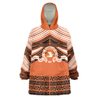 Personalised Tonga Tailulu College Wearable Blanket Hoodie Polynesian Ngatu Tribal
