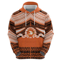 Personalised Tonga Tailulu College Zip Hoodie Polynesian Ngatu Tribal