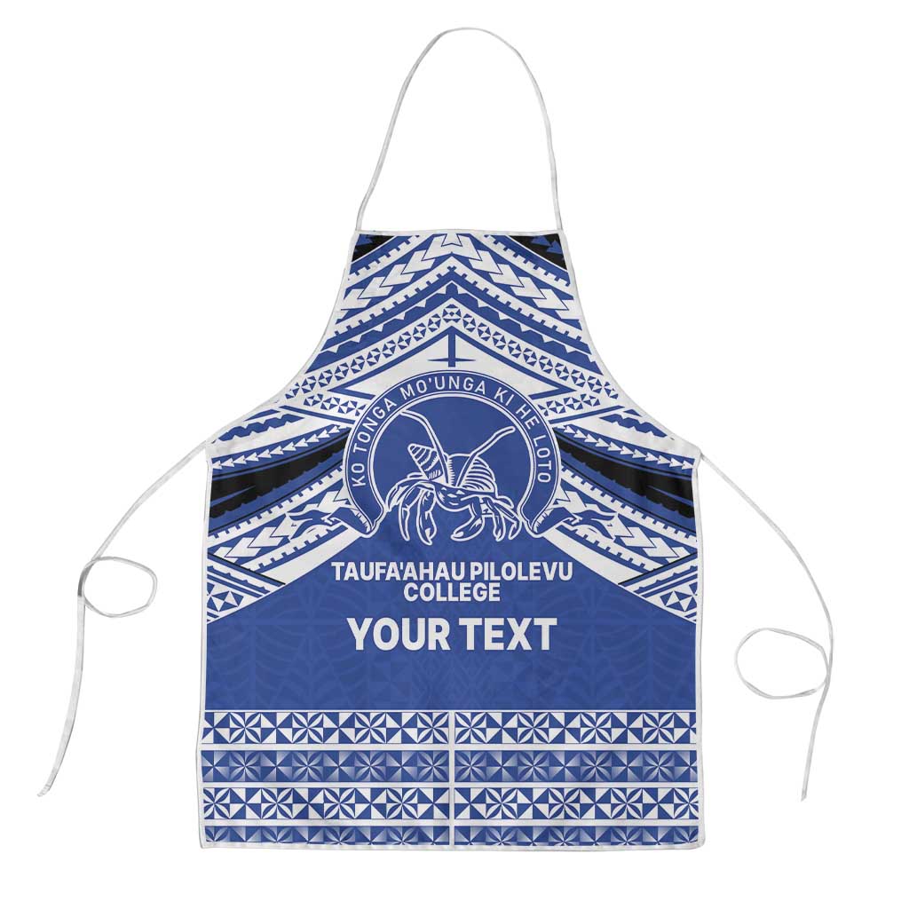 Personalised Tonga Taufa'ahau Pilolevu College Apron Polynesian Ngatu Tribal - Polynesian Pride