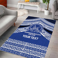 Personalised Tonga Taufa'ahau Pilolevu College Area Rug Polynesian Ngatu Tribal