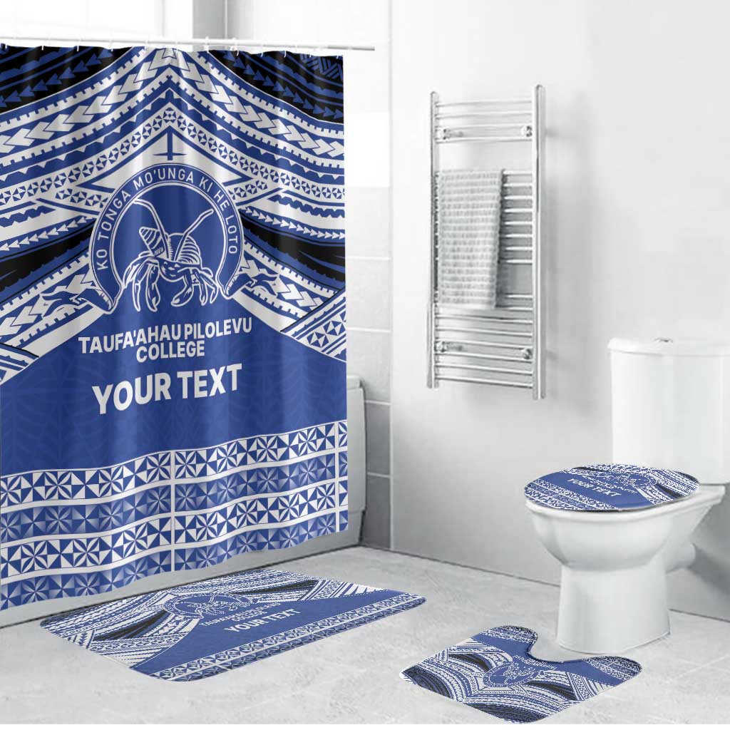 Personalised Tonga Taufa'ahau Pilolevu College Bathroom Set Polynesian Ngatu Tribal - Polynesian Pride