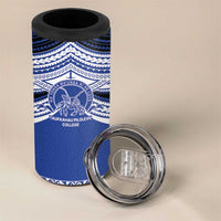 Personalised Tonga Taufa'ahau Pilolevu College 4 in 1 Can Cooler Tumbler Polynesian Ngatu Tribal