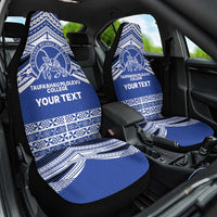 Personalised Tonga Taufa'ahau Pilolevu College Car Seat Cover Polynesian Ngatu Tribal