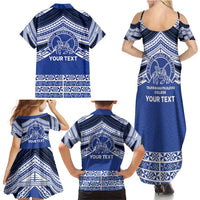 Personalised Tonga Taufa'ahau Pilolevu College Family Matching Summer Maxi Dress and Hawaiian Shirt Polynesian Ngatu Tribal LT9 - Polynesian Pride