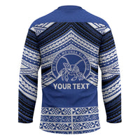 Personalised Tonga Taufa'ahau Pilolevu College Hockey Jersey Polynesian Ngatu Tribal - Polynesian Pride