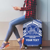 Personalised Tonga Taufa'ahau Pilolevu College Luggage Cover Polynesian Ngatu Tribal