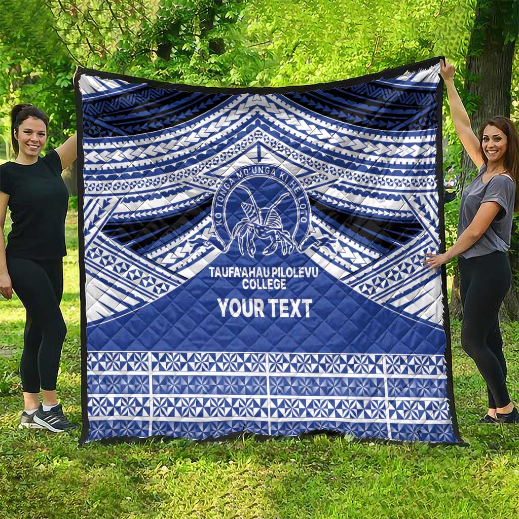 Personalised Tonga Taufa'ahau Pilolevu College Quilt Polynesian Ngatu Tribal