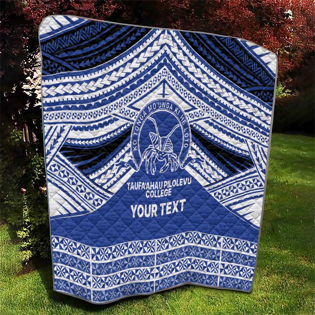 Personalised Tonga Taufa'ahau Pilolevu College Quilt Polynesian Ngatu Tribal