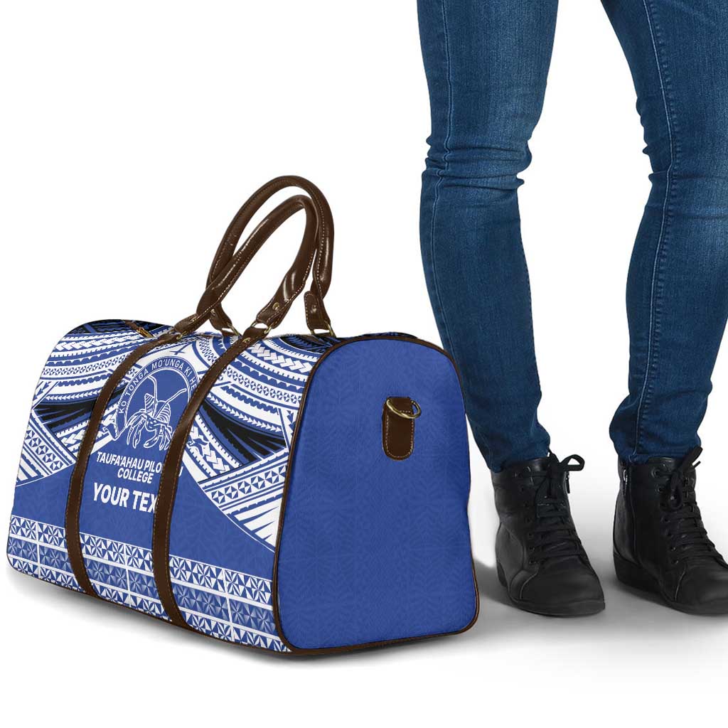 Personalised Tonga Taufa'ahau Pilolevu College Travel Bag Polynesian Ngatu Tribal - Polynesian Pride