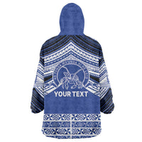 Personalised Tonga Taufa'ahau Pilolevu College Wearable Blanket Hoodie Polynesian Ngatu Tribal
